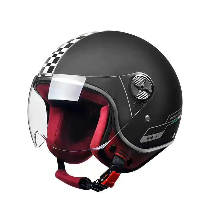 Topi keledar Motosikal Separuh Muka Retro 519 Topi keledar Motocross ABS