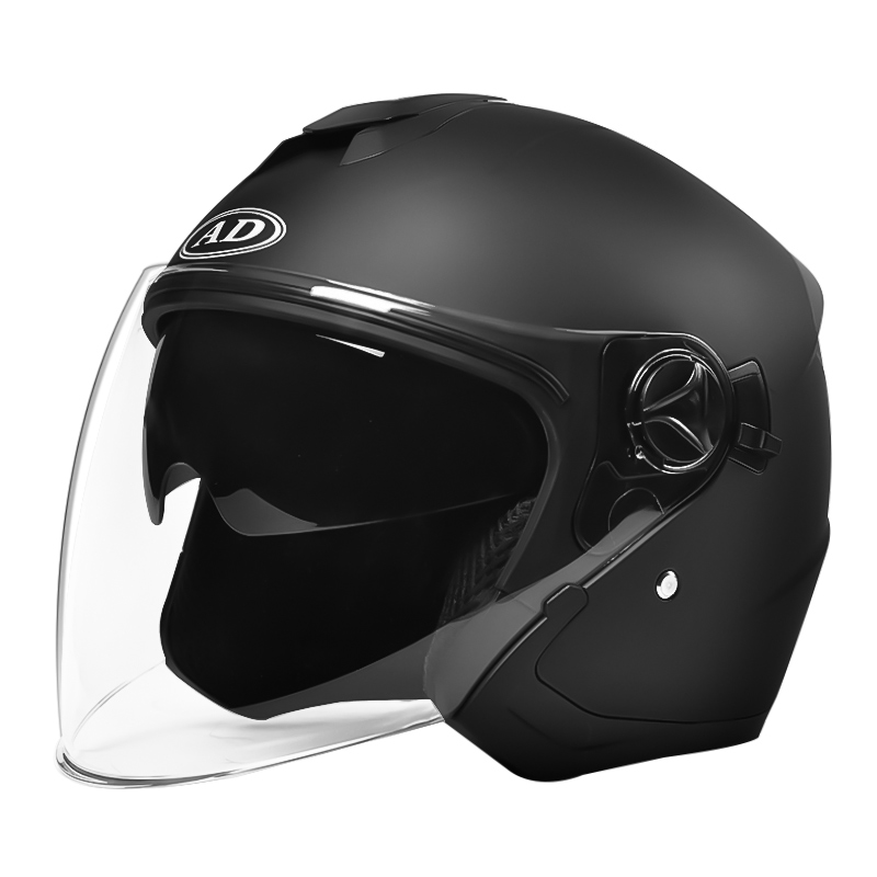 668 Topi keledar Motosikal Muka Terbuka Double Visors Motocross Helmet