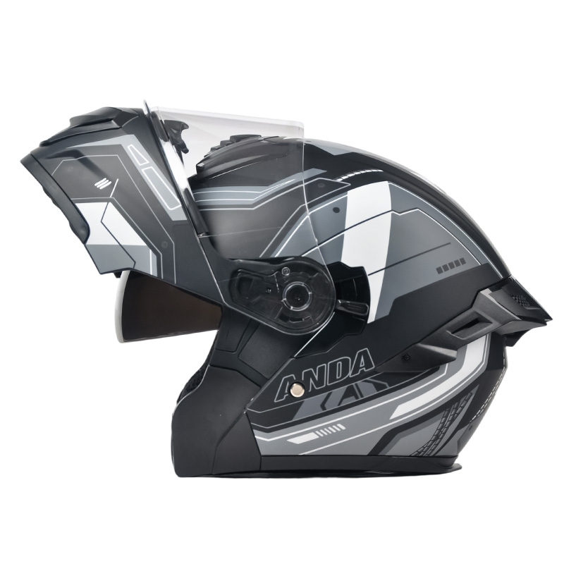 102 Topi keledar Motosikal Flip Up Double Visors Motocross Helmet