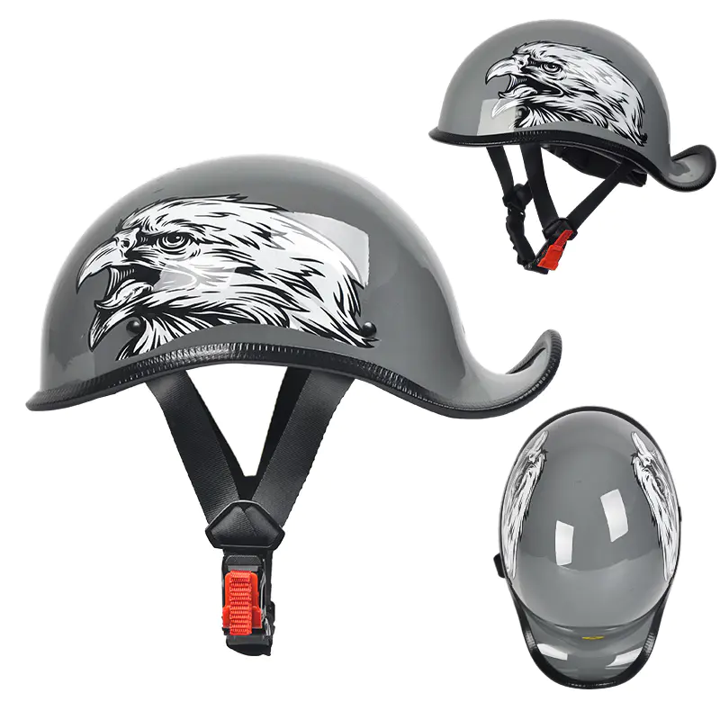 ZX306 Cruise Retro Half Face Motosikal Topi Keledar Motocross ABS