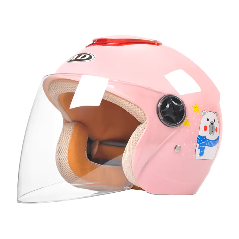 Topi keledar Motosikal Muka Terbuka Kanak-kanak ABS 703 Topi keledar Motocross bercorak kartun
